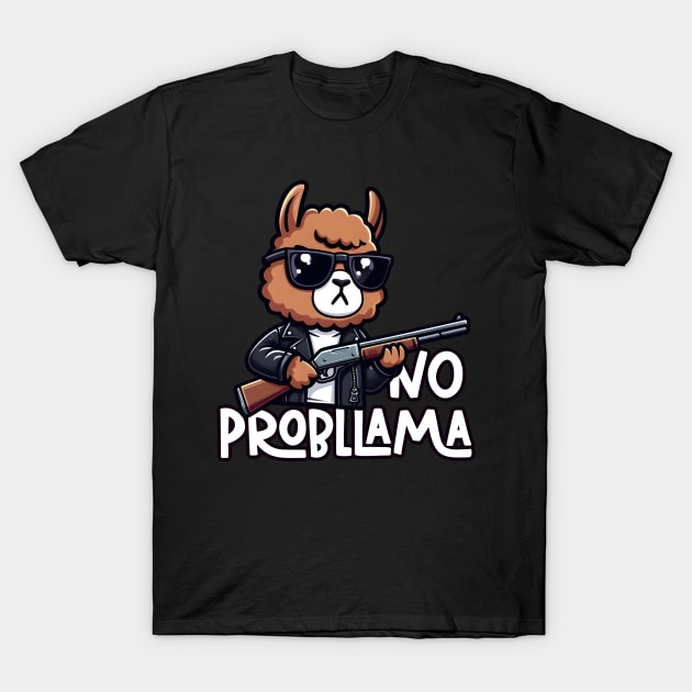 No Prob-llama - I'll Be Baaack T-Shirt by SergioCoelho_Arts